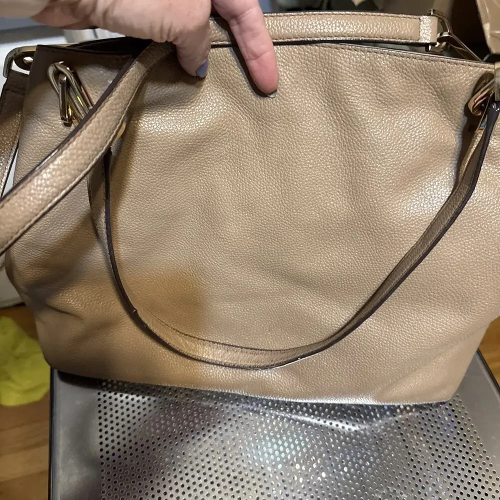Michael Kors Tan Shoulder Bag with Slouchy Silhouette